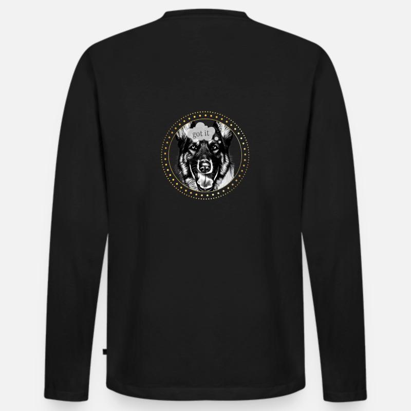 Siegertyp - Männer Premium Bio Langarmshirt - Schwarz