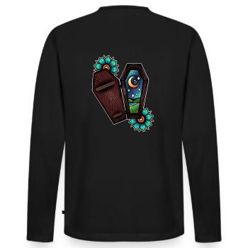 It's going to be all black - Men's Premium Organic Long Sleeve Shirt - black - Back - Nico (187cm)