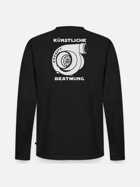 kuenstlBeatmung Turbolader - Männer Premium Bio Langarmshirt - Schwarz