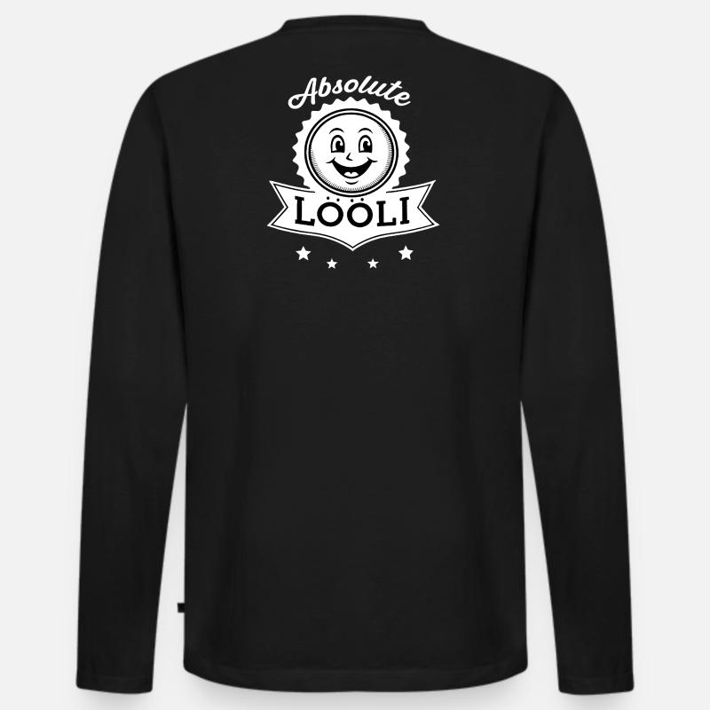 Absolute Lööli - Männer Premium Bio Langarmshirt - Schwarz