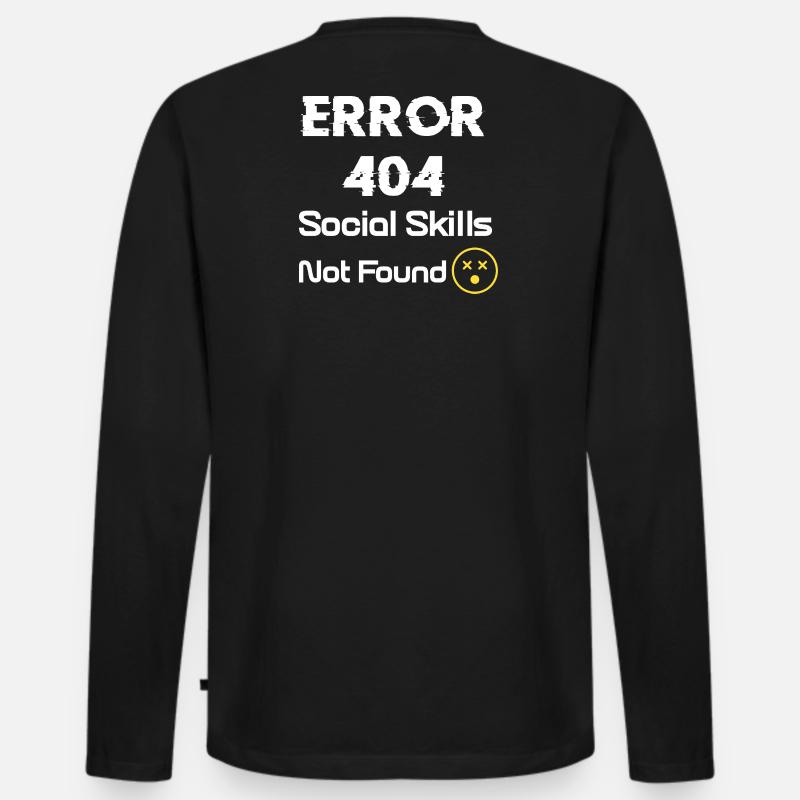 Sozialkompetenz - Männer Premium Bio Langarmshirt - Schwarz