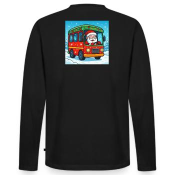 ChatOn_image - T-shirt manches longues Premium bio Homme - noir - Dos - Nico (187cm)