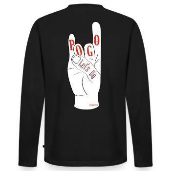 Let’s Go Pogo - T-shirt manches longues Premium bio Homme - noir - Dos - Nico (187cm)