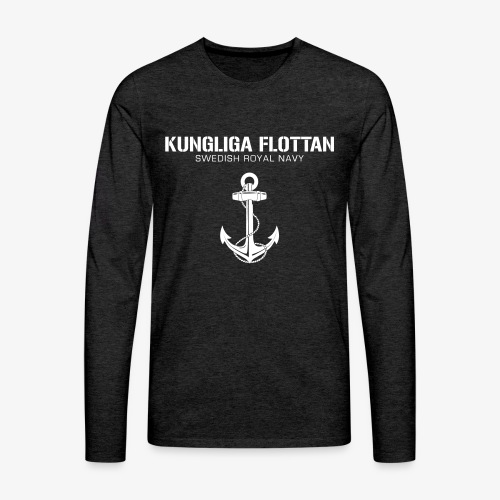 Kungliga Flottan - Swedish Royal Navy - ankare - Långärmad premium-T-shirt herr
