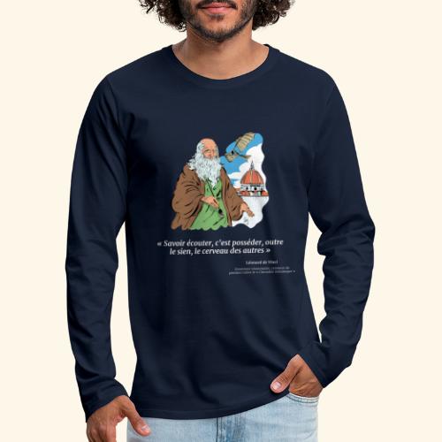 Léonard de Vinci, inventeur de génie - T-shirt manches longues Premium Homme