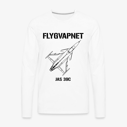 Flygvapnet JAS 39 - Långärmad premium-T-shirt herr