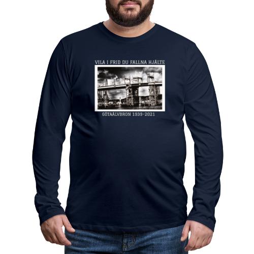 Götaälvbron 1939-2021 - Långärmad premium-T-shirt herr