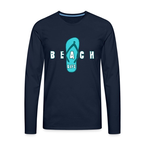 Beach Life varvastossu - Kesä tuotteet jokaiselle - Miesten premium pitkähihainen t-paita