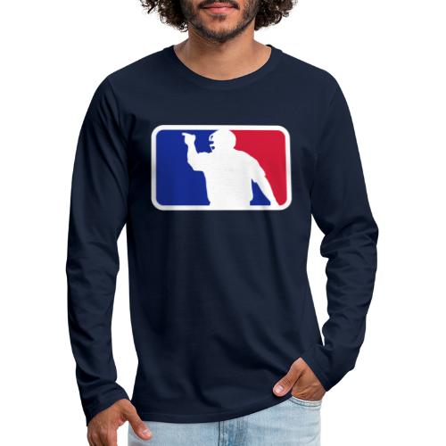 Baseball Umpire Logo - Koszulka męska Premium z długim rękawem