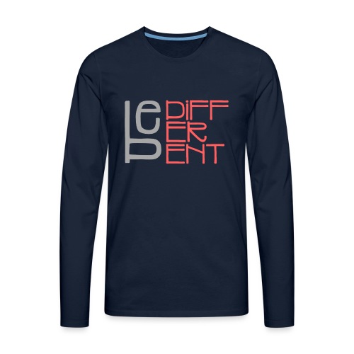 Be different - Fun Spruch Statement Sprüche Design - Männer Premium Langarmshirt