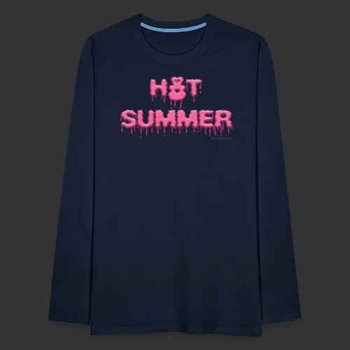 Hot Summer in creamy pink - Men's Premium Longsleeve Shirt