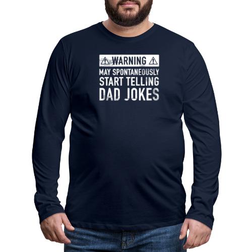 Vader met flauwe grappen - Mannen Premium shirt met lange mouwen