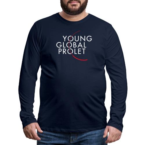 YOUNG GLOBAL PROLET (helle Schrift) - Männer Premium Langarmshirt