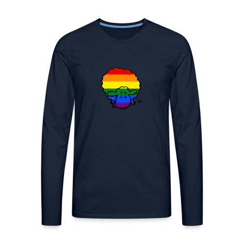 Rainbow Pride Sheep - Maglietta Premium a manica lunga da uomo