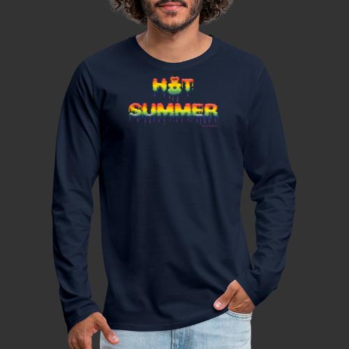Hot Summer in creamy Rainbow - Men's Premium Longsleeve Shirt