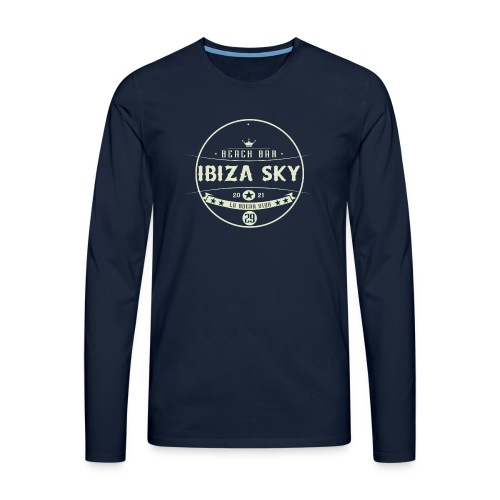 IBIZA SKY Beach Bar 29 - Logo - Männer Premium Langarmshirt