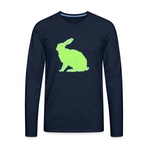 Grüner Hase - Männer Premium Langarmshirt