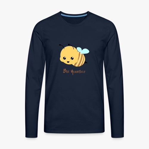 Bee Yourself - Herre premium T-shirt med lange ærmer