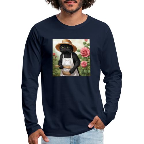 Gartenkater - Männer Premium Langarmshirt