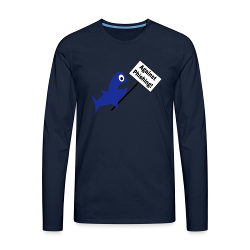 Against Phishing Nerd Fisch - Männer Premium Langarmshirt