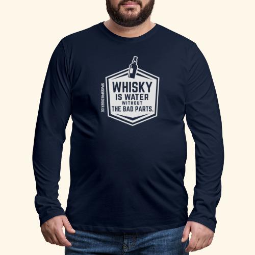 Whisky is water - Männer Premium Langarmshirt