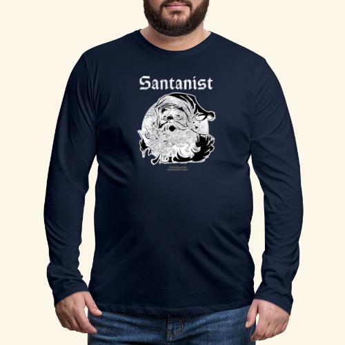 Ugly Christmas Santa Design Santanist - Männer Premium Langarmshirt