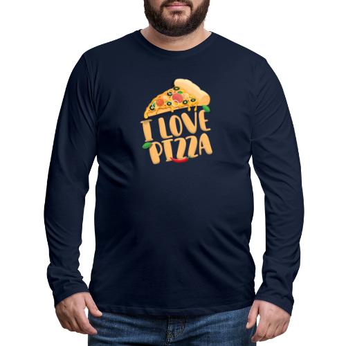 I Love Pizza - Männer Premium Langarmshirt