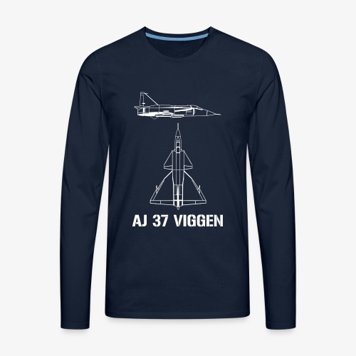 AJ 37 VIGGEN - Långärmad premium-T-shirt herr