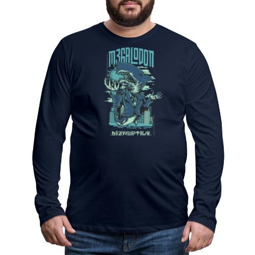Megalodon Business Monster - Männer Premium Langarmshirt