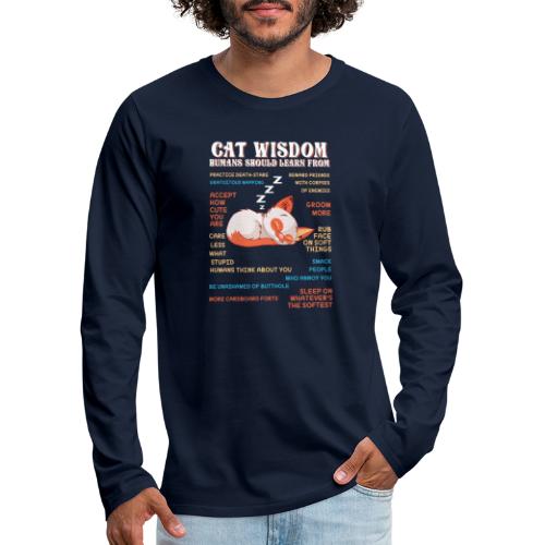 CAT WISDOM - T-shirt manches longues Premium Homme