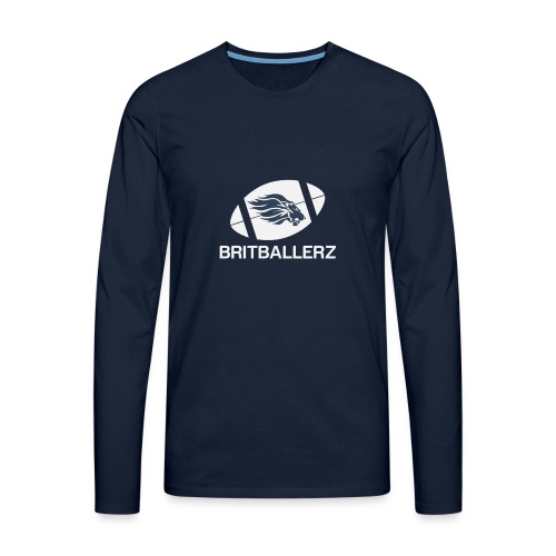 Britballerz white logo - Men's Premium Longsleeve Shirt