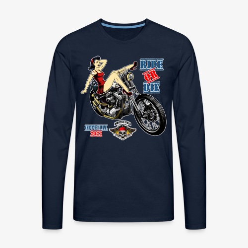 Harleysti Italia - Festlig design 2022 - Långärmad premium-T-shirt herr