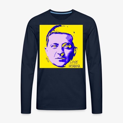 Älska Ukraina - Långärmad premium-T-shirt herr