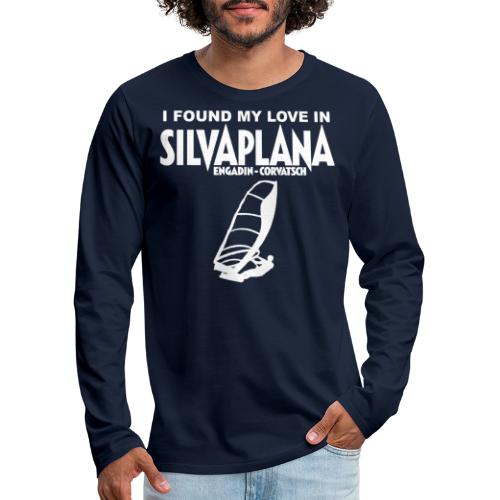 I found my love in Silvaplana, Windsurfing - Männer Premium Langarmshirt