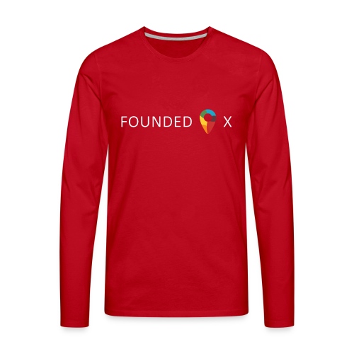 FoundedX logo white png - Men's Premium Longsleeve Shirt