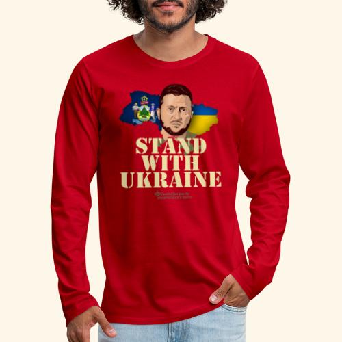 Maine Ukraine - Männer Premium Langarmshirt