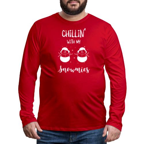 Morsom stygg julegenser - Premium langermet T-skjorte for menn