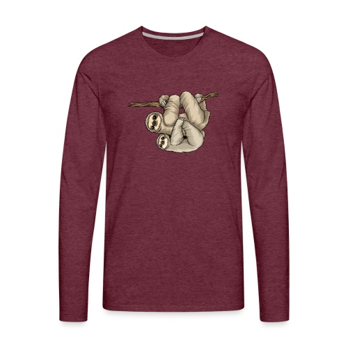 Kunterli Loves Sloths - #KUN-SLO-08 - Cute - Men's Premium Longsleeve Shirt