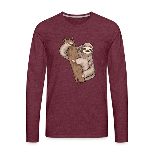 Kunterli loves sloths - #KUN-SLO-06 - cute - Men's Premium Longsleeve Shirt