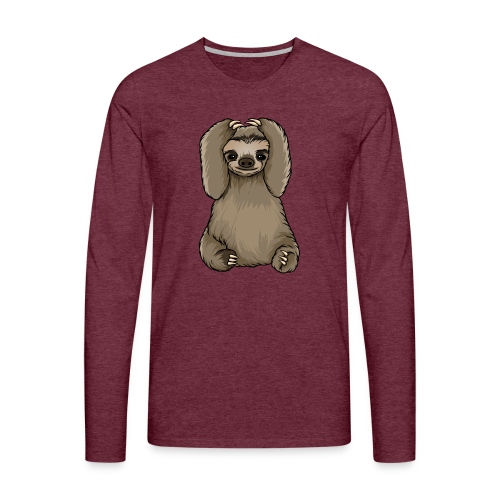 Kunterli loves sloths - #KUN-SLO-22 - cute - Men's Premium Longsleeve Shirt