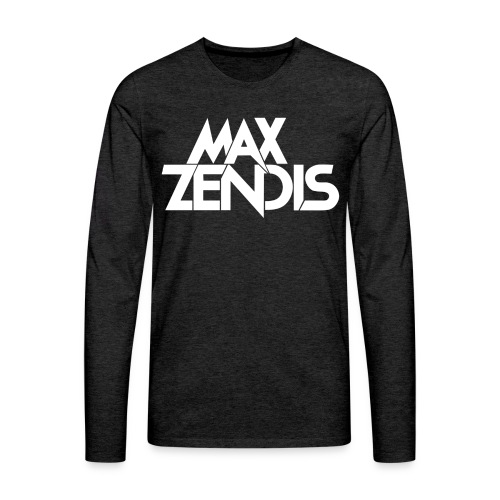 MAX ZENDIS Logo Big - Black/White - Männer Premium Langarmshirt