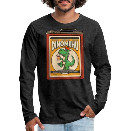 Dinomehu -kanisteri - Miesten premium pitkähihainen t-paita