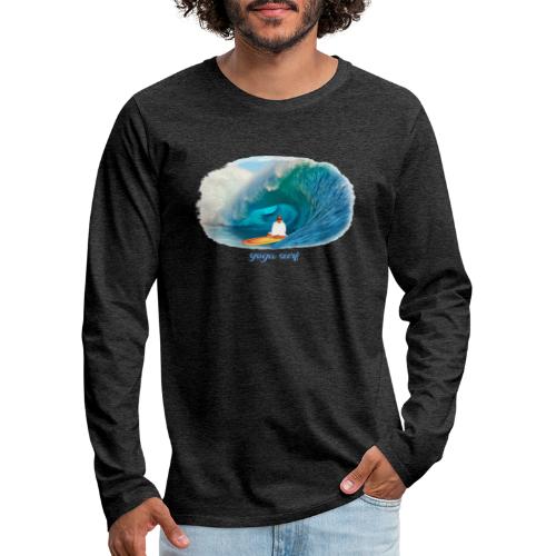 Yoga surf - Långärmad premium-T-shirt herr