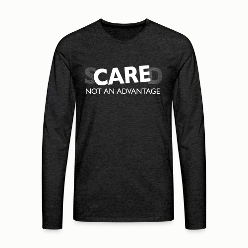 Opieka - nie zaleta - Koszulka męska Premium z długim rękawem