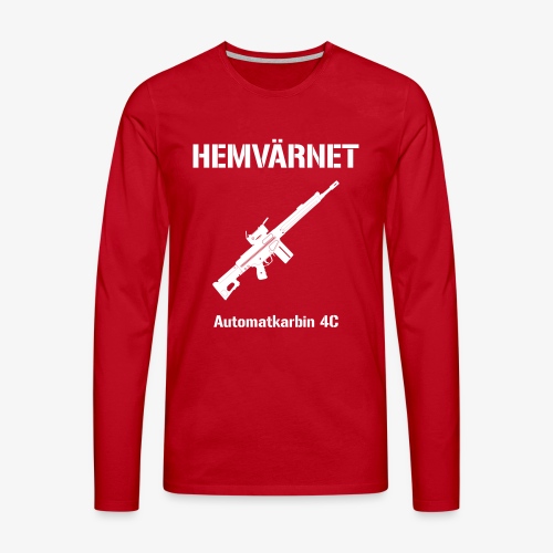 Hemvärnet - Automatkarbin 4C - Långärmad premium-T-shirt herr