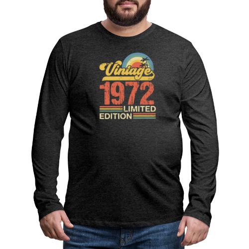 Wijnjaar 1972 - Mannen Premium shirt met lange mouwen