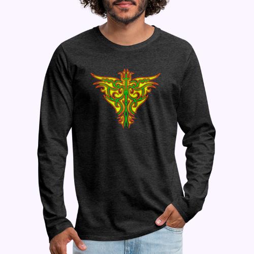 Maori Firebird - Herre premium T-shirt med lange ærmer