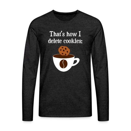 Cookies Kaffee Nerd Geek - Männer Premium Langarmshirt