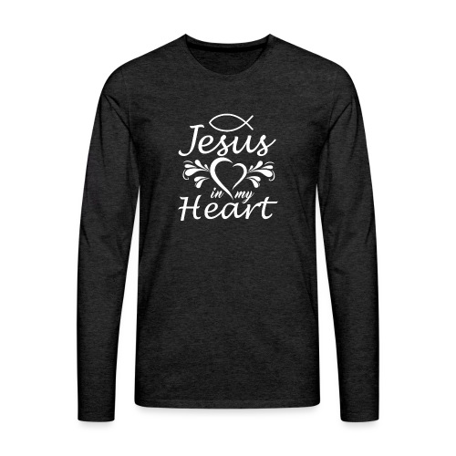 Jesus ist Liebe und in meinem Herz - Männer Premium Langarmshirt