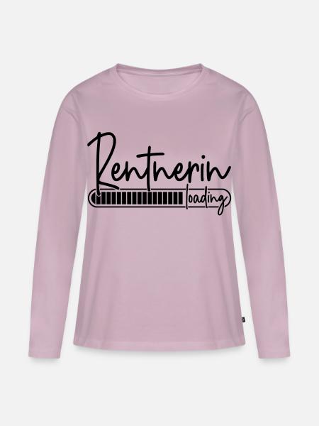 Rentnerin Loading - Frauen Premium Bio Langarmshirt - Altrosa
